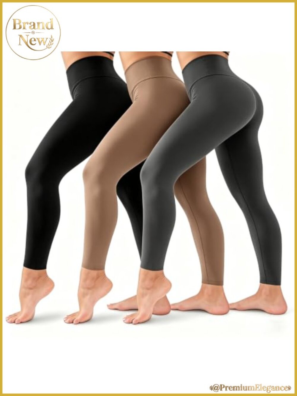 3 Pack High Waisted Tummy Control Leggings Yoga Pants Workout Athletic
